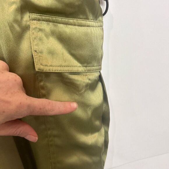 NWT Anthropologie Love The Label Utility Dress Womens Large Moss Sleeveless Midi - Picture 7 of 16